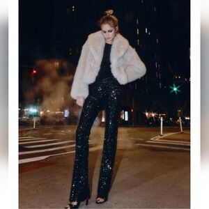 Zara Flared Sequin legging